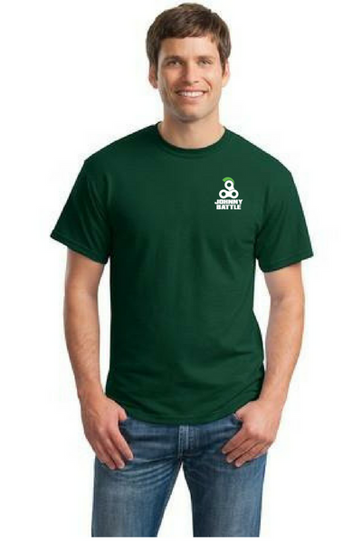 Johnny Battle Sourdough T-Shirt Embroidery - Gildan - DryBlend 50 Cotton/50 Poly Irish Green